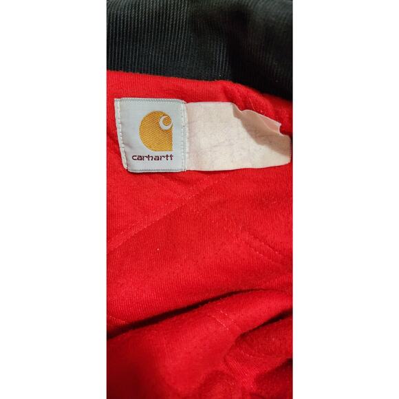 Vintage Carhartt Mens XL Blue Santa Fe Work Jacket Red Quilt Lined J14 Y2K USA - Picture 3 of 15